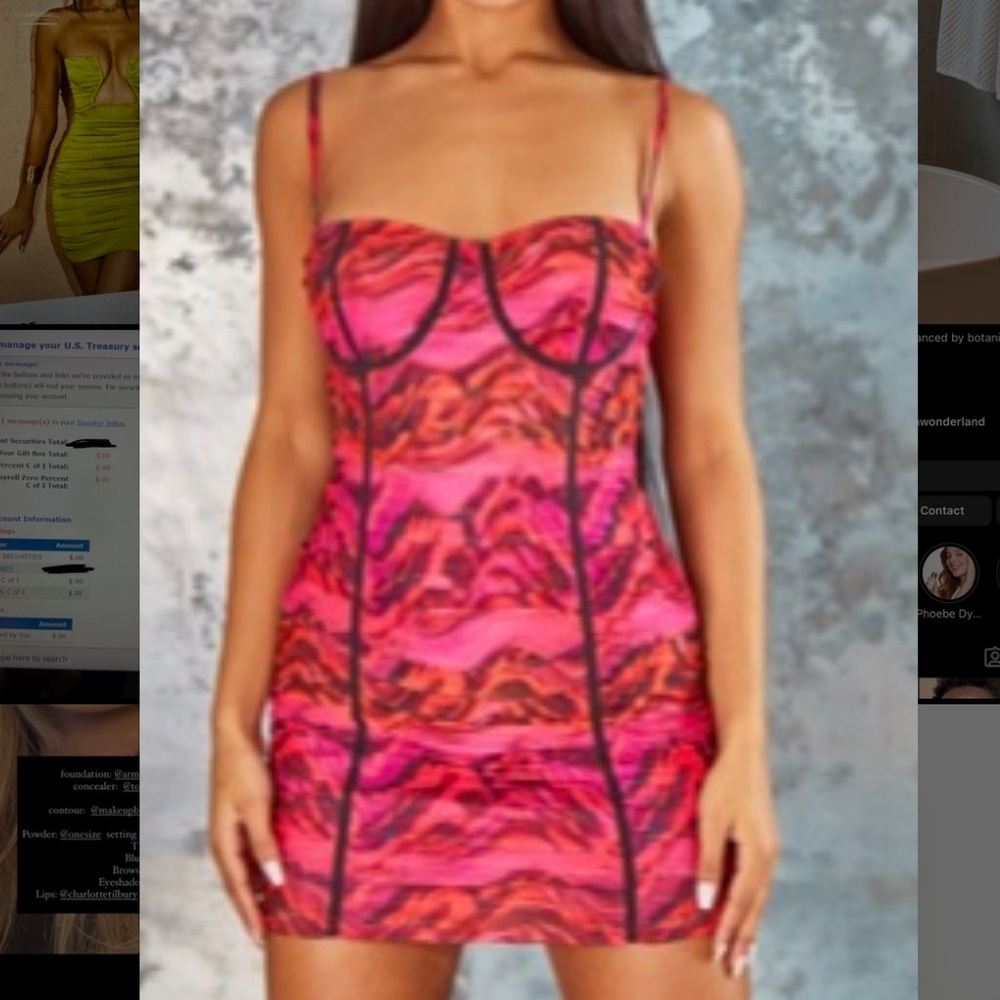 Pretty little thing mesh dress